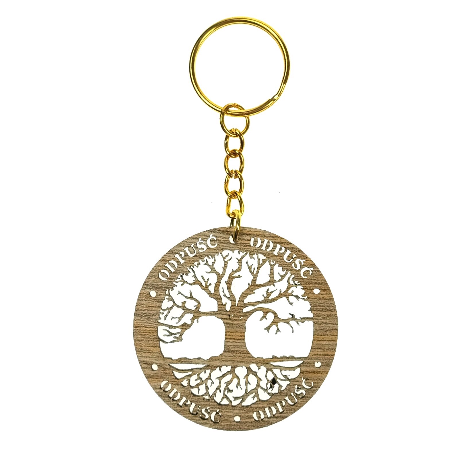 Breloczek drewniany DRZEWO ŻYCIA Obecność | handmade