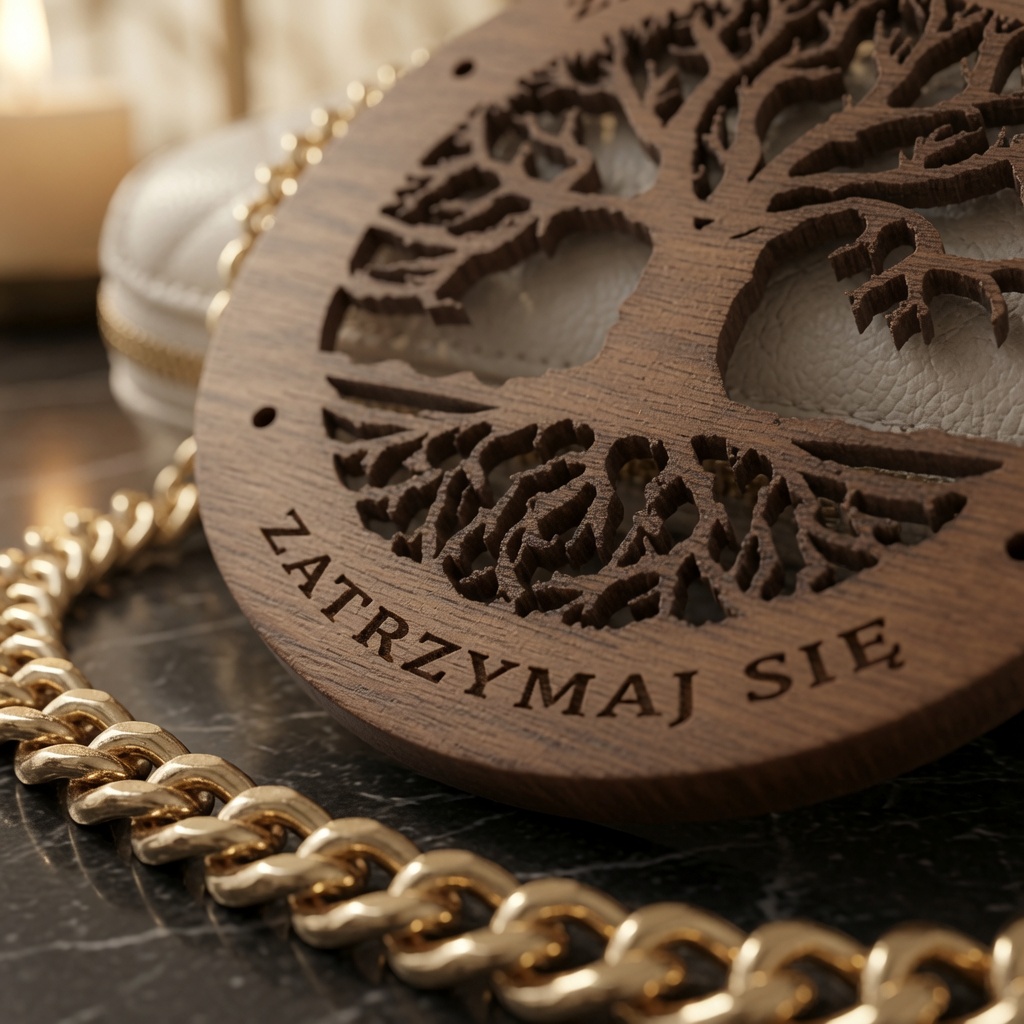 Breloczek drewniany DRZEWO ŻYCIA Zatrzymaj się | handmade | Produkt Polski - obrazek 10